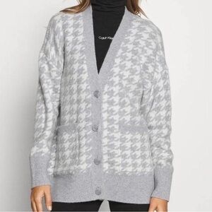 Abercrombie Houndstooth Cardigan